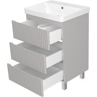 Товар: Тумба с раковиной Brevita Victory 60 Серый шелк арт-УТ000023620 - фото 3 Тумба с раковиной Brevita Victory 60 Серый шелк арт-УТ000023620 — фото 3, Тумбы с раковиной