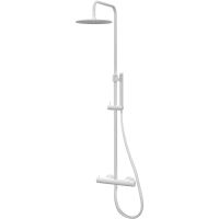 Товар: Душевая система Paffoni Mini Birillo с термостатом Белая матовая арт-ZCOL638LIQBO - фото 1 Душевая система Paffoni Mini Birillo с термостатом Белая матовая арт-ZCOL638LIQBO — фото 1, Душевые стойки