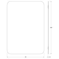 Зеркало Evoform Colora 100х70 с окантовкой - Черный цвет арт-BY 0439 — фото 5, Зеркала в ванную комнату