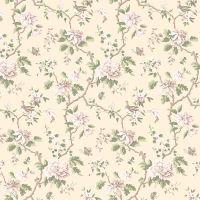 Обои LOYMINA Шелковый путь Флизелин (1*10,05) Бежевый/Зеленый, Цветы арт-SLK2 003 — фото 1, Обои для стен