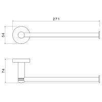 Товар: Полотенцедержатель Timo Saona Хром арт-13051/00 - фото 2 Полотенцедержатель Timo Saona Хром арт-13051/00 — фото 2, Полотенцедержатели