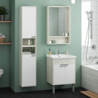 Зеркало Aquaton Флай 60 Дуб крафт арт-1A237602FA860 — фото 2, Зеркала в ванную комнату