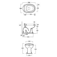 Унитаз Simas Arcade приставной без бачка и сиденья арт-AR801bi — фото 5, Приставные унитазы