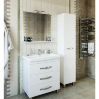 Шкаф пенал Sanflor Одри2 40 R Белый арт-Н0000001202 — фото 1, Пеналы для ванной комнаты