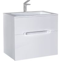 Тумба под раковину Jorno Modul 65 подвесная Белый глянец арт-Mоl.01.62/P/W — фото 2, Тумбы под раковину