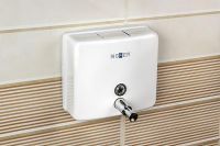 Диспенсер для жидкого мыла Nofer Белый арт-03004.W — фото 2, Диспенсеры для жидкого мыла