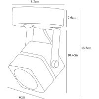 Настенный светильник Artelamp Misam Черный арт-A1315AP-1BK — фото 3, Споты