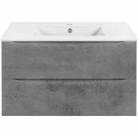 Тумба под раковину Vincea Mia 90 подвесная Beton арт-VMC-2MC900BT — фото 1, Тумбы под раковину