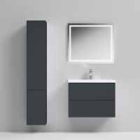 Тумба под раковину AM.PM Gem 75 подвесная Графит матовый арт-M90FHX07522GM — фото 6, Тумбы под раковину