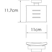 Мыльница WasserKRAFT Rhin Хром арт-K-8729 — фото 3, Мыльницы