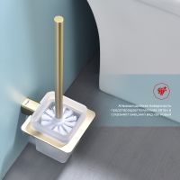 Ершик для унитаза Raglo Золото матовое арт-R301.10.03 — фото 3, Ершики для унитаза