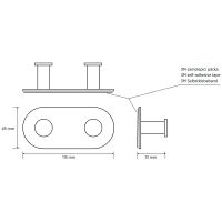 Вешалка для полотенец Bemeta Easy Нержавеющая сталь полированная арт-163106371 — фото 2, Крючки для полотенец