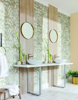 Обои Caselio Flower Power Винил на флизелине (0,53*10,05) Бежевый, Цветы арт-101852010 — фото 2, Обои для стен