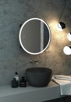 Зеркальный шкаф Континент Torneo Black LED 70 с подсветкой Черный арт-МВК084 — фото 9, Зеркальные шкафы в ванную