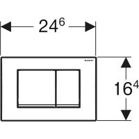 Клавиша смыва Geberit Delta30 Альпийский белый арт-115.137.11.1 — фото 4, Кнопки смыва