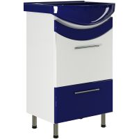 Тумба под раковину Mixline Радуга 52 Белая Синяя арт-522950 — фото 1, Тумбы под раковину