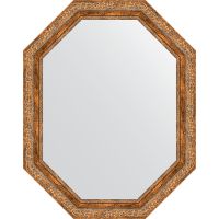 Зеркало Evoform Octagon 75x95 в багетной раме - Виньетка античная бронза 85 мм арт-BY 7156 — фото 1, Зеркала в ванную комнату