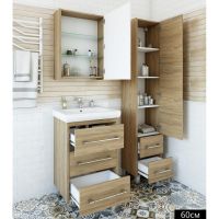 Тумба под раковину Sanflor Ларго 60 Швейцарский вяз арт-С0002106 — фото 4, Тумбы под раковину