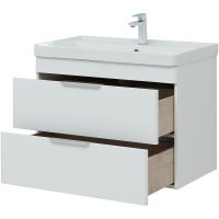 Тумба под раковину Aquanet Ирис new 80 подвесная Белая глянцевая арт-310146 — фото 6, Тумбы под раковину