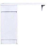 Тумба с раковиной Orange Sistema 100 L с бельевой корзиной Белая арт-STK-40TUW+RAL — фото 1, Тумбы с раковиной