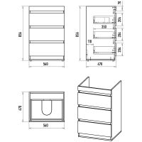 Товар: Тумба с раковиной Misty Коломбо 120 R Дуб Галифакс Антрацит арт-УТ000015588 - фото 9 Тумба с раковиной Misty Коломбо 120 R Дуб Галифакс Антрацит арт-УТ000015588 — фото 9, Тумбы с раковиной