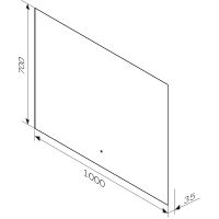 Зеркало AM.PM X-Joy 100 с подсветкой с ИК-сенсорным выключателем арт-M85MOX11001S — фото 10, Зеркала в ванную комнату