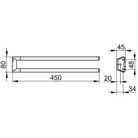 Товар: Полотенцедержатель Keuco Collection Reva 12818 370000 двойной Черный матовый арт-12818370000 - фото 4 Полотенцедержатель Keuco Collection Reva 12818 370000 двойной Черный матовый арт-12818370000 — фото 4, Полотенцедержатели