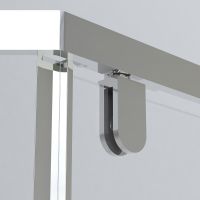 Душевой уголок Vincea Stresa 100x100 профиль Хром стекло прозрачное арт-VSP-1S100CL — фото 3, Душевые уголки трапеция