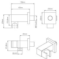 Душевая система Vincea Вороненая сталь арт-VSFW-4211GM — фото 11, Встраиваемые душевые комплекты