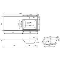 Товар: Тумба с раковиной Эстет Dallas Luxe 115 R Белая арт-ФР-00002301 - фото 7 Тумба с раковиной Эстет Dallas Luxe 115 R Белая арт-ФР-00002301 — фото 7, Тумбы с раковиной