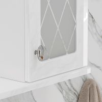 Зеркало со шкафом Volna Milena 55 R с подсветкой Белое арт-zsMLN55.R-01 — фото 4, Зеркальные шкафы в ванную