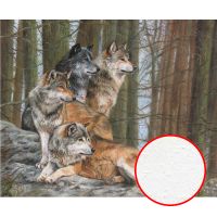 Фреска Ortograf Животные 7312 Фактура бархат FX Флизелин (3,3*2,7) Бежевый/Коричневый, Животные/Живопись арт-7312 (бархат FX) — фото 1, Фрески