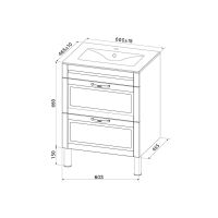 Тумба с раковиной Iddis Oxford 60 Белая арт-OXF60W0i95K — фото 11, Тумбы с раковиной