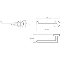 Держатель туалетной бумаги Bemeta Dark Черный матовый арт-104212030L — фото 2, Держатели туалетной бумаги