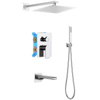 Душевая система Aquatek Лира Хром арт-AQ1473CR — фото 1, Встраиваемые душевые комплекты