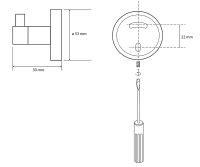 Крючок Bemeta Omega Хром арт-104106022 — фото 3, Крючки для полотенец