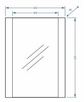 Зеркало Stella Polar Фаворита 60 Белое арт-SP-00000165 — фото 5, Зеркала в ванную комнату