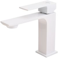 Смеситель для раковины Orange Lutz Белый арт-M04-021w — фото 4, Смесители для раковины