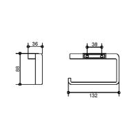Держатель туалетной бумаги Keuco Industrie 14 41462 010000 Хром арт-41462010000 — фото 3, Держатели туалетной бумаги
