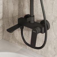 Товар: Душевая система Grossman Galaxy Черная матовая арт-500.K35.01.210 - фото 6 Душевая система Grossman Galaxy Черная матовая арт-500.K35.01.210 — фото 6, Душевые стойки