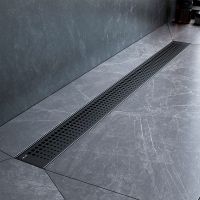 Душевой лоток AM.PM MasterFlow 80 с Черной матовой решеткой Cut Gradient арт-W01SC-P11-080-01BM — фото 4, Душевые лотки