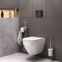 Товар: Унитаз AM.PM Spirit V2.0 FlashClean подвесной с гигиеническим душем и ершиком с сиденьем Микролифт арт-CK70H1003W - фото 3 Унитаз AM.PM Spirit V2.0 FlashClean подвесной с гигиеническим душем и ершиком с сиденьем Микролифт арт-CK70H1003W — фото 3, Подвесные унитазы