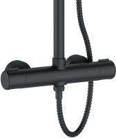 Душевая система Agger Thermo Черная арт-A2451244 — фото 8, Душевые стойки