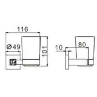 Товар: Стакан для зубных щеток CeramaLux Venezia Хром арт-88602 - фото 2 Стакан для зубных щеток CeramaLux Venezia Хром арт-88602 — фото 2, Стаканы для зубных щеток
