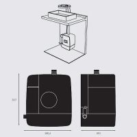 Сушилка для рук со смесителем и дозатором для жидкого мыла Nofer Concept Золото матовое арт-01901.GD — фото 5, Диспенсеры для жидкого мыла