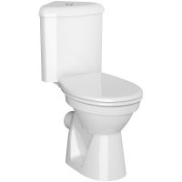 Унитаз компакт Vitra Arkitekt угловой с бачком и сиденьем Микролифт арт-9754B003-7201 — фото 1, Напольные унитазы