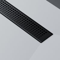 Душевой лоток AM.PM MasterFlow 80 с Черной матовой решеткой Cut Gradient арт-W01SC-P11-080-01BM — фото 12, Душевые лотки