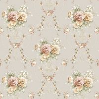 Обои Andrea Rossi Nisida Винил на флизилине (1,06*10) Серый/Разноцветный, Цветы арт-54323-4 — фото 1, Обои для стен