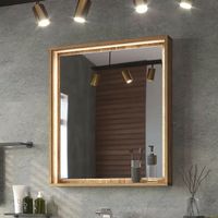 Товар: Зеркало Brevita Dallas 70 с подсветкой Дуб Галифакс олово с сенсорным выключателем арт-DAL-02070-074 - фото 6 Зеркало Brevita Dallas 70 с подсветкой Дуб Галифакс олово с сенсорным выключателем арт-DAL-02070-074 — фото 6, Зеркала в ванную комнату