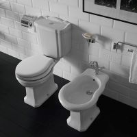 Унитаз компакт Globo Paestum без бачка и сиденья арт-PA004.BI — фото 2, Напольные унитазы